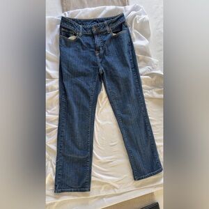 L.L. Bean Women's Straight Leg Jeans in Denim Blue